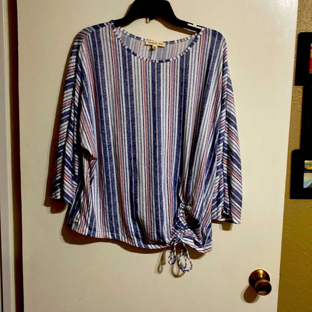 Red, white and Blue, pull over Blouse